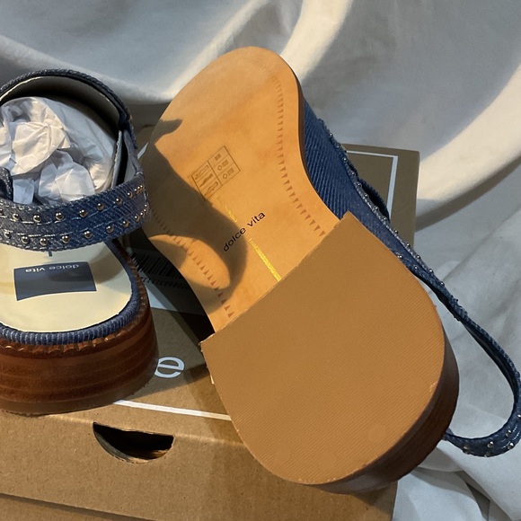 Dolce Vita Blue Denim Shoes - Picture 7 of 7